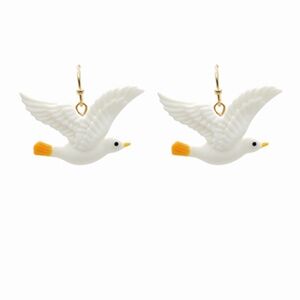 Sea Gull Clay Earrings